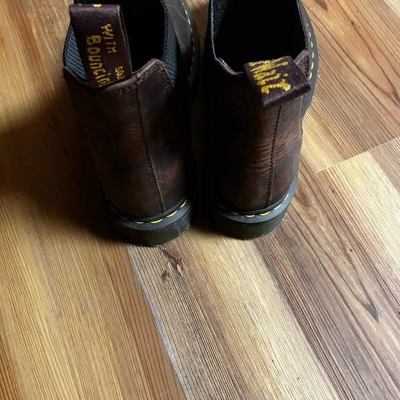 Dr. Martens Dark Brown Leather Boots - Picture 2 of 4